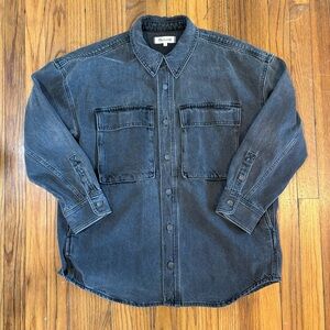 Madewell Washed Black Denim Shirt/Jacket